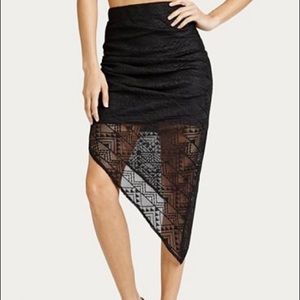 Guess Lorenza Asymmetrical Wrap Maxi Skirt
